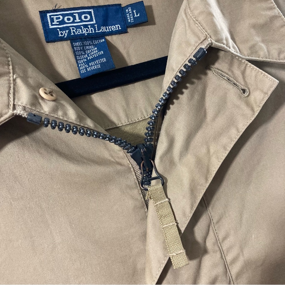 *SOLD* Polo Ralph Lauren Khaki Jacket Size Large - Picture 4 of 10